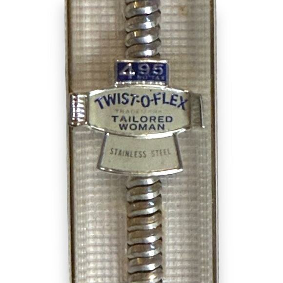 NOS Speidel Watch Bracelet Womens Twist-O-Flex Stainless Steel Tailored Woman - Picture 4 of 4